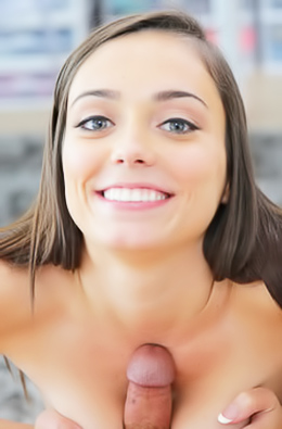 Ashly Anderson Masking Wet Blowjob And Get Cum