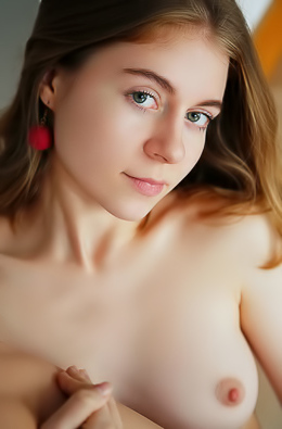Shayla Admire Her Perky Breasts