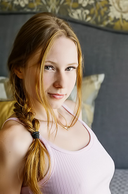 Zuzanna Revealing The Soft Hair That Adorns Her Mound Of Venus